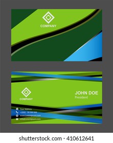 Business card template, vector design editable
