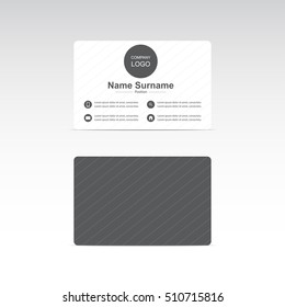 Business card template vector design