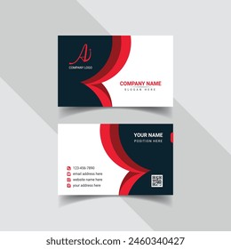 tarjeta de visita, Plantilla de tarjeta de visita, Vector elegante Profesional moderno simple minimalista diseño creativo de tarjeta de visita
