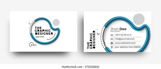  Business Card Template, vector eps 10