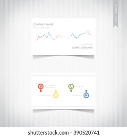 Business card template, vector eps10