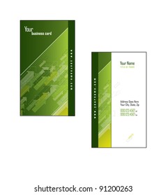 Business Card Template. Vector Eps10 Illustration.
