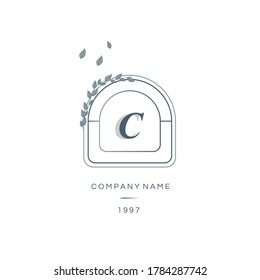 Business card template. Vector Graphic of business card design, with an elegant blue color scheme. Perfect for all types of business, especially boutiques, flower shops, etc.