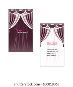 Business Card Template. Vector Illustration.