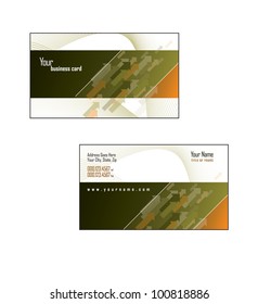 Business Card Template. Vector Illustration.