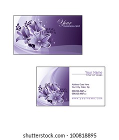 Business Card Template. Vector Illustration.