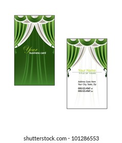 Business Card Template. Vector Illustration.