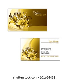 Business Card Template. Vector Illustration.