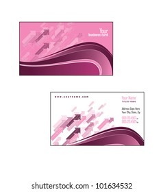 Business Card Template. Vector Illustration.