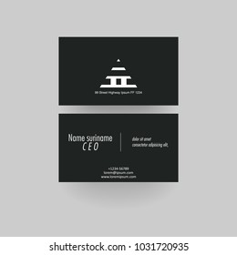 business card template vector illustration