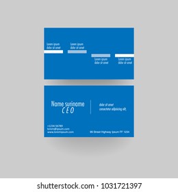 business card template vector illustration