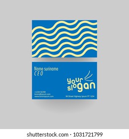 business card template vector illustration