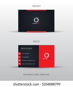 Business card template, vector illustration design