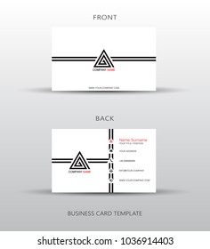 Business card template, vector illustration design