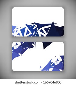 Business Card Template, vector illustration, background for business card 
