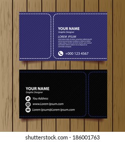 business card template vector illustration