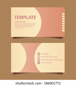 business card template vector illustration