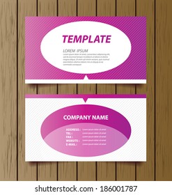 business card template vector illustration