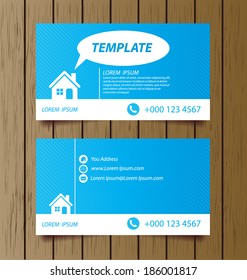 business card template vector illustration