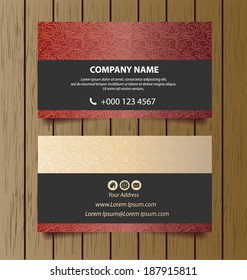business card template vector illustration