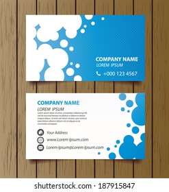 business card template vector illustration