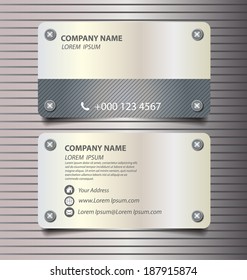 business card template vector illustration