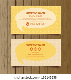 business card template vector illustration