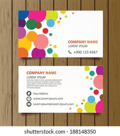 business card template vector illustration