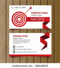 business card template vector illustration