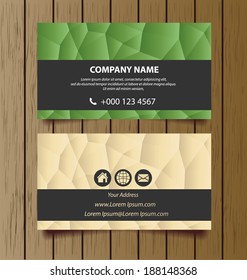 business card template vector illustration