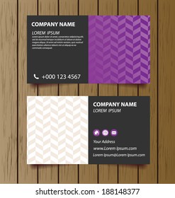 business card template vector illustration