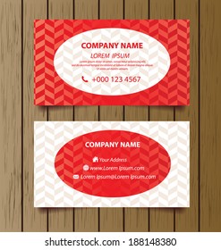 business card template vector illustration