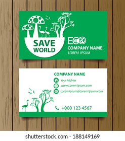business card template vector illustration