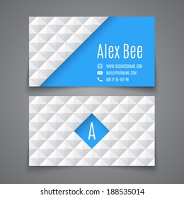 Business card template. Vector illustration