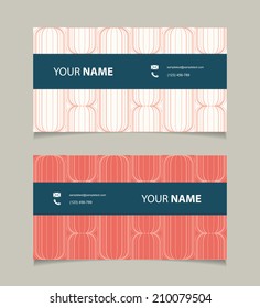 Business card template - vector illustration