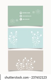 Business card template, vector illustration.