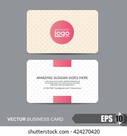 business card template, vector illustration
