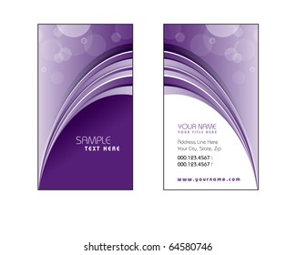 Business Card Template. Vector Illustration.