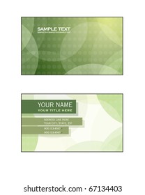 Business Card Template. Vector Illustration.