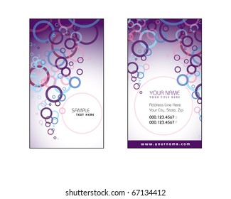 Business Card Template. Vector Illustration.
