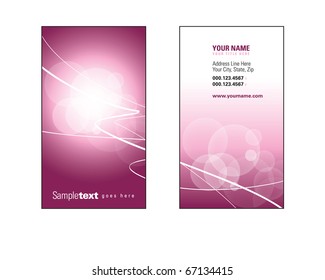 Business Card Template. Vector Illustration.