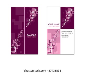 Business Card Template. Vector Illustration.