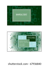 Business Card Template. Vector Illustration.