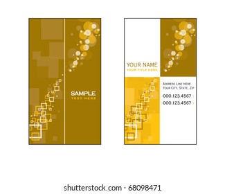 Business Card Template. Vector Illustration.