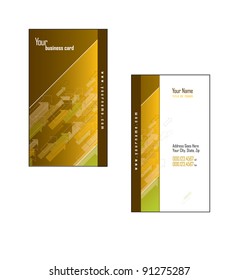Business Card Template. Vector Illustration.