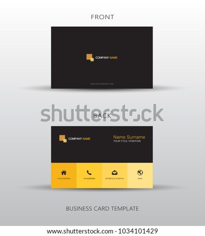 Business card template, vector illustration design
