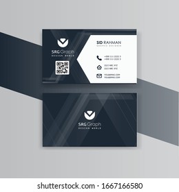 Vector de plantillas de tarjeta de presentación y diseño moderno creativo y limpio.