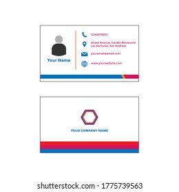 Vector de plantilla de tarjeta de visita. Diseño moderno de tarjetas de visita. 