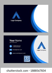plantilla de tarjetas de visita creativa y limpia de vector moderna
