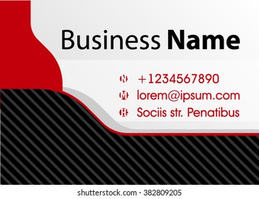 business card template. Vector modern creative and clean business card template. Flat design. Letter Logo Corporate Business card. Business card set template. Red color. Vector illustration